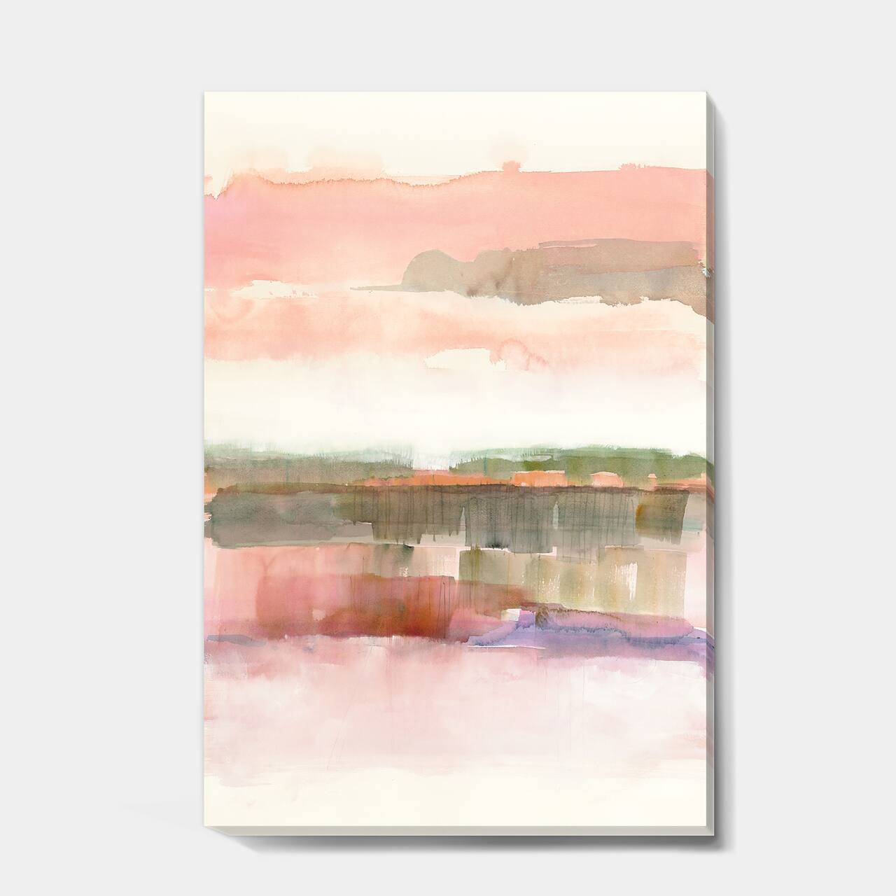 Designart - Influence of Line and Color - Traditional Floral Canvas Artwork